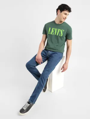 Men's 511 Blue Slim Fit Mid Rise Jeans