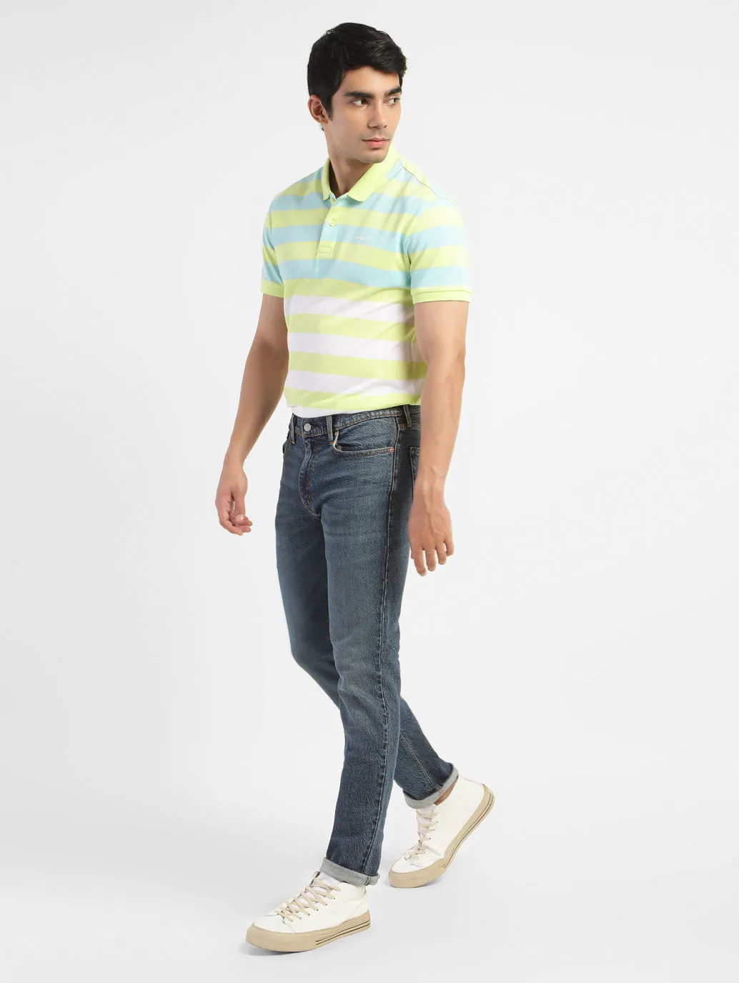 Men's 511 Blue Slim Fit Mid Rise Jeans