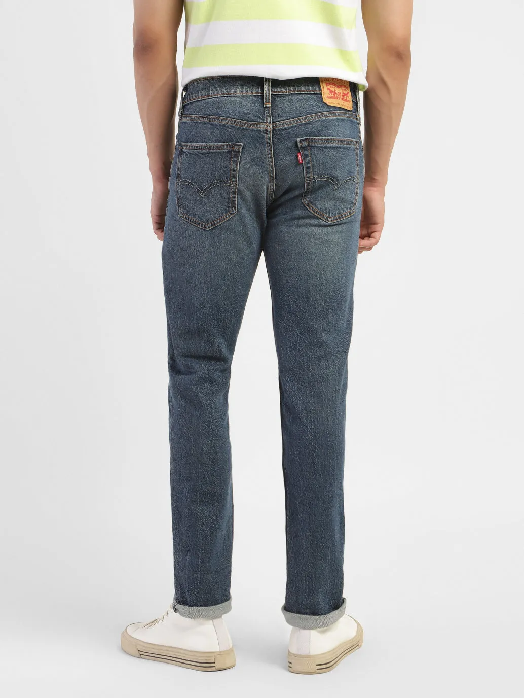 Men's 511 Blue Slim Fit Mid Rise Jeans