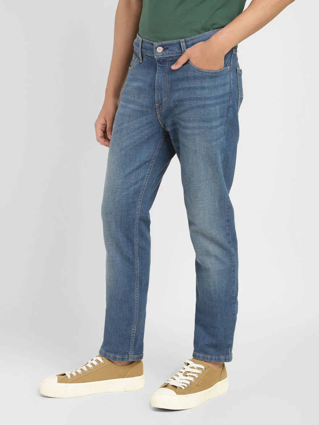 Men's 511 Blue Slim Fit Mid Rise Jeans