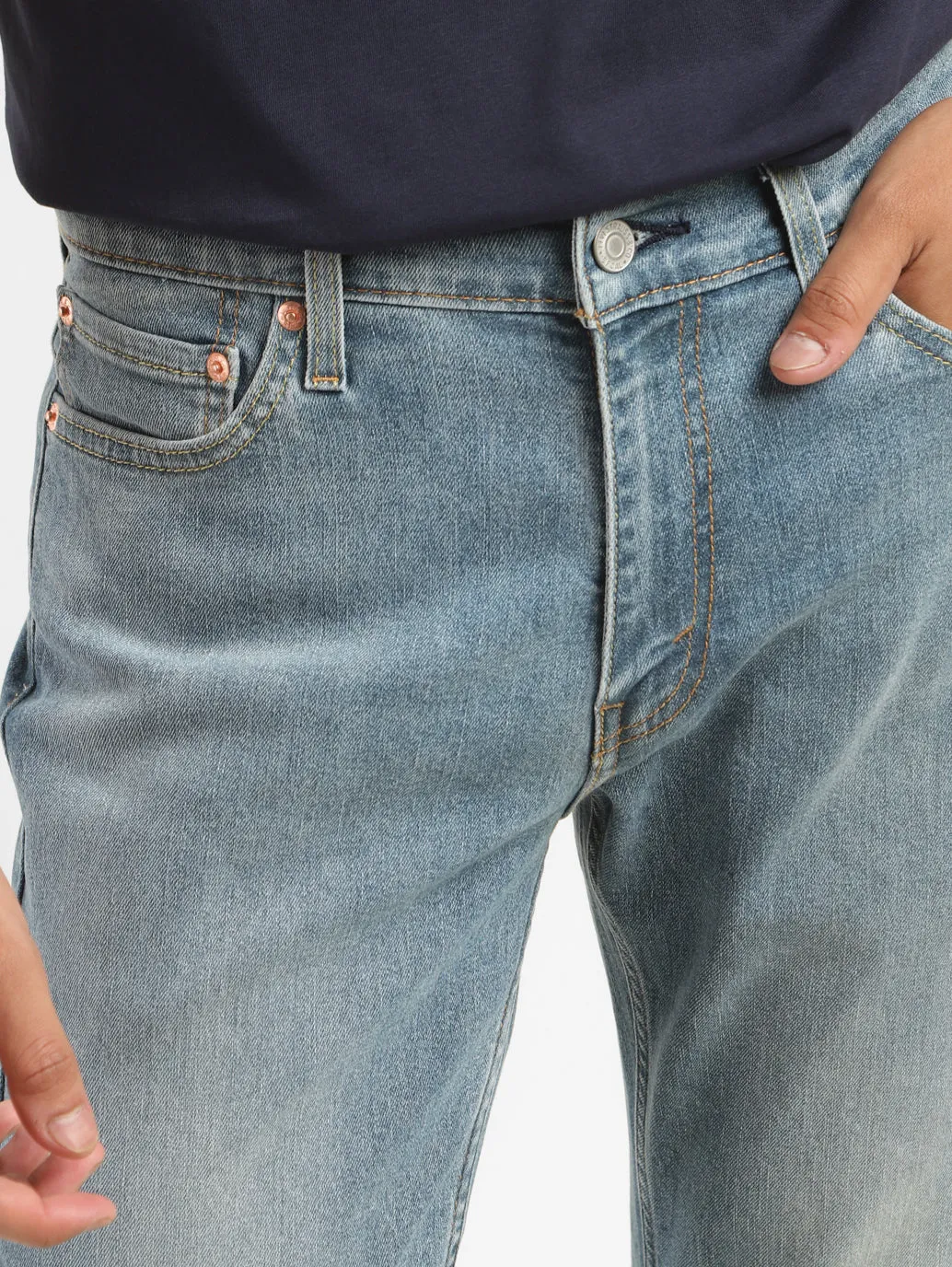 Men's 511 Blue Slim Fit Mid Rise Jeans