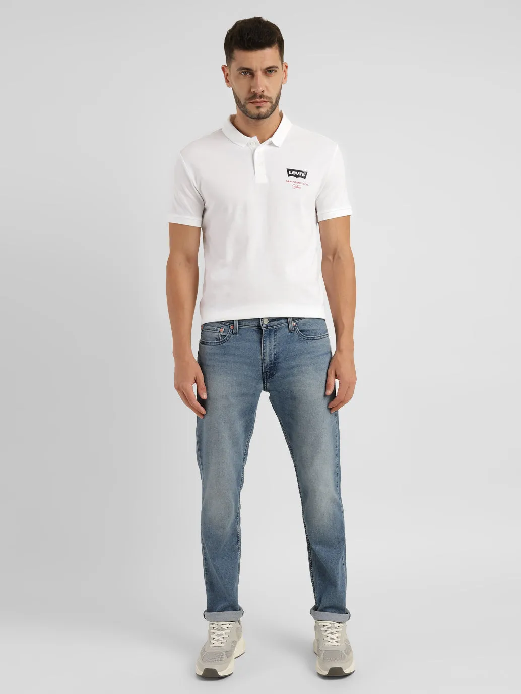 Men's 511 Blue Slim Fit Mid Rise Jeans