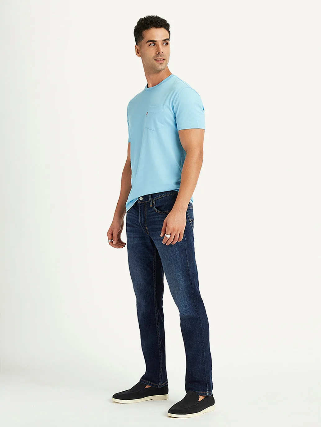 Men's 511 Blue Slim Fit Mid Rise Jeans