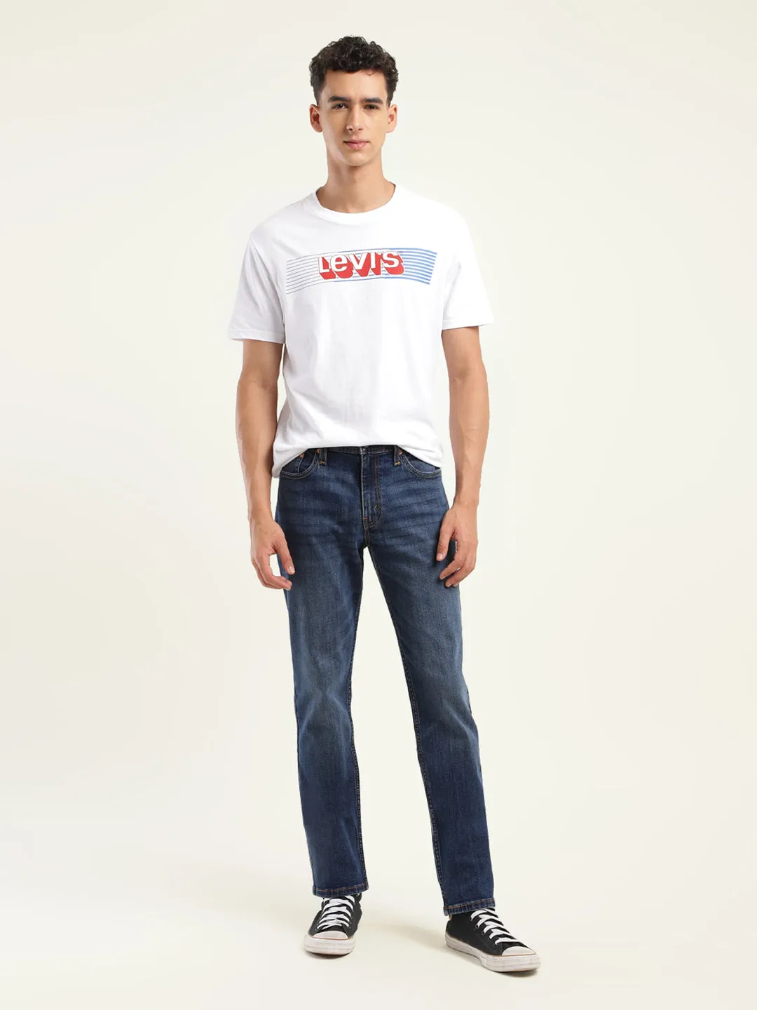 Men's 511 Blue Slim Fit Mid Rise Jeans