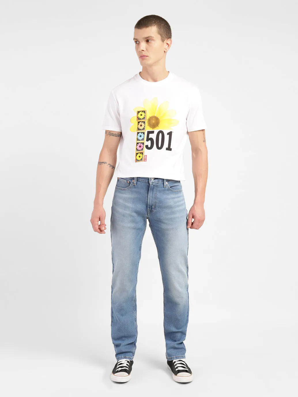 Men's 511 Blue Slim Fit Mid Rise Jeans