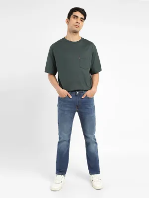 Men's 511 Blue Slim Fit Mid Rise Jeans