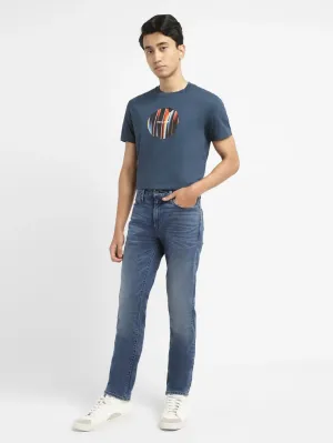 Men's 511 Blue Slim Fit Mid Rise Jeans