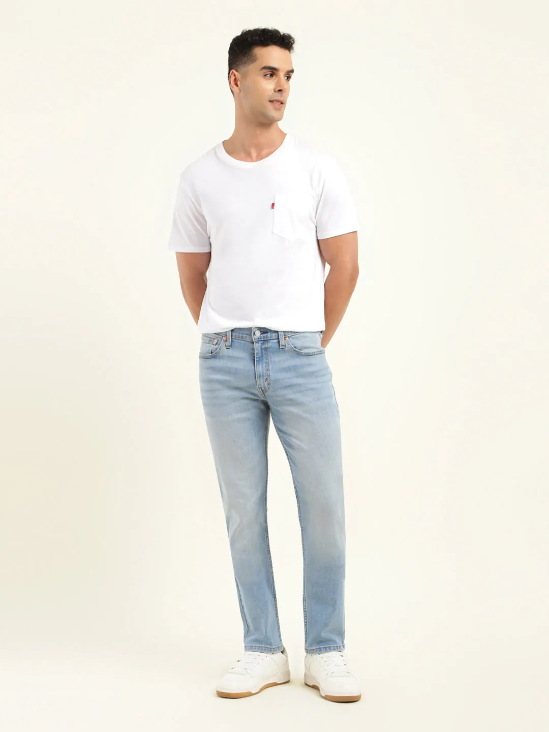 Men's 511 Blue Slim Fit Mid Rise Jeans