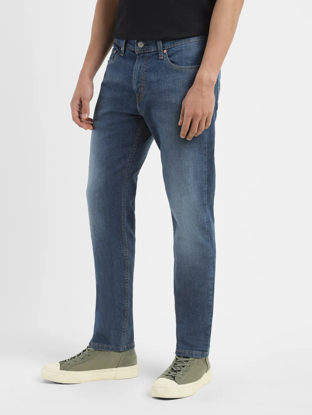 Men's 511 Dark Blue Slim Fit Mid Rise Jeans