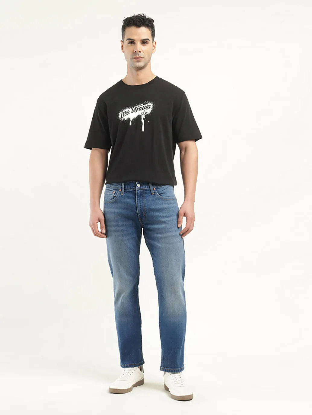 Men's 511 Dark Blue Slim Fit Mid Rise Jeans