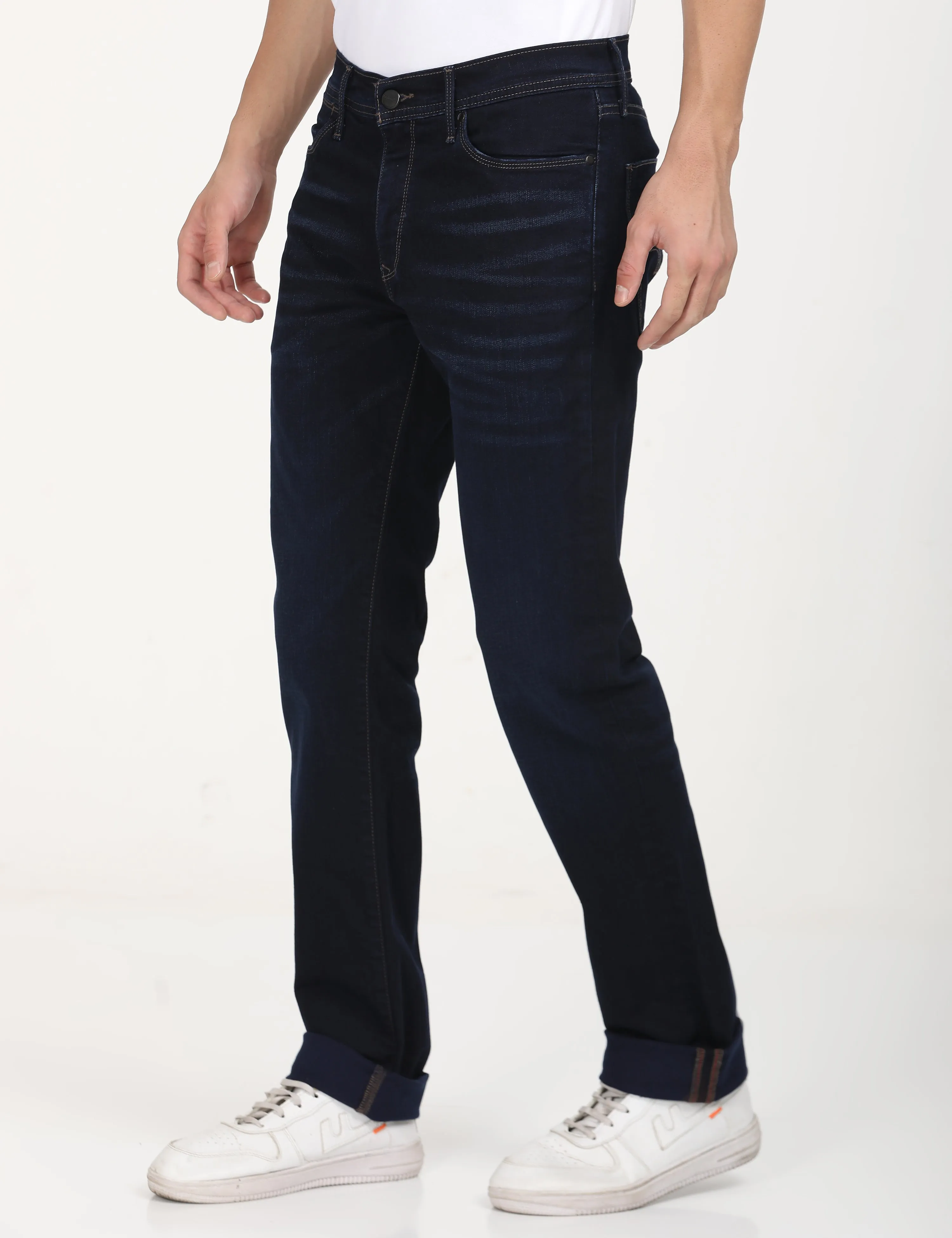 Men's 511 Dark Blue Slim Fit Mid Rise Jeans