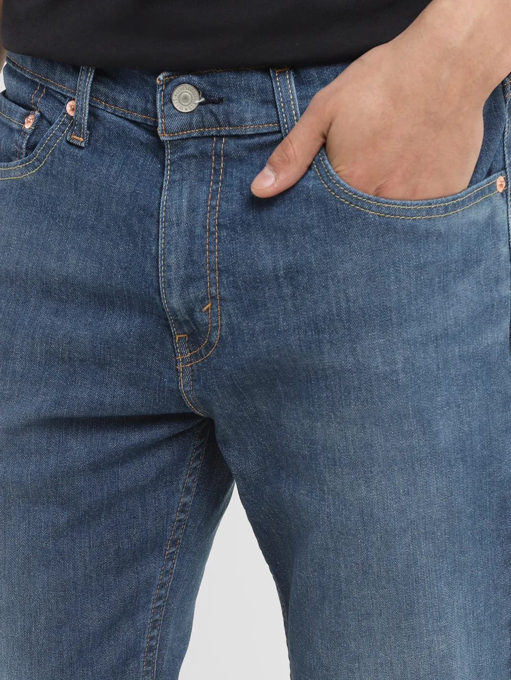 Men's 511 Dark Blue Slim Fit Mid Rise Jeans