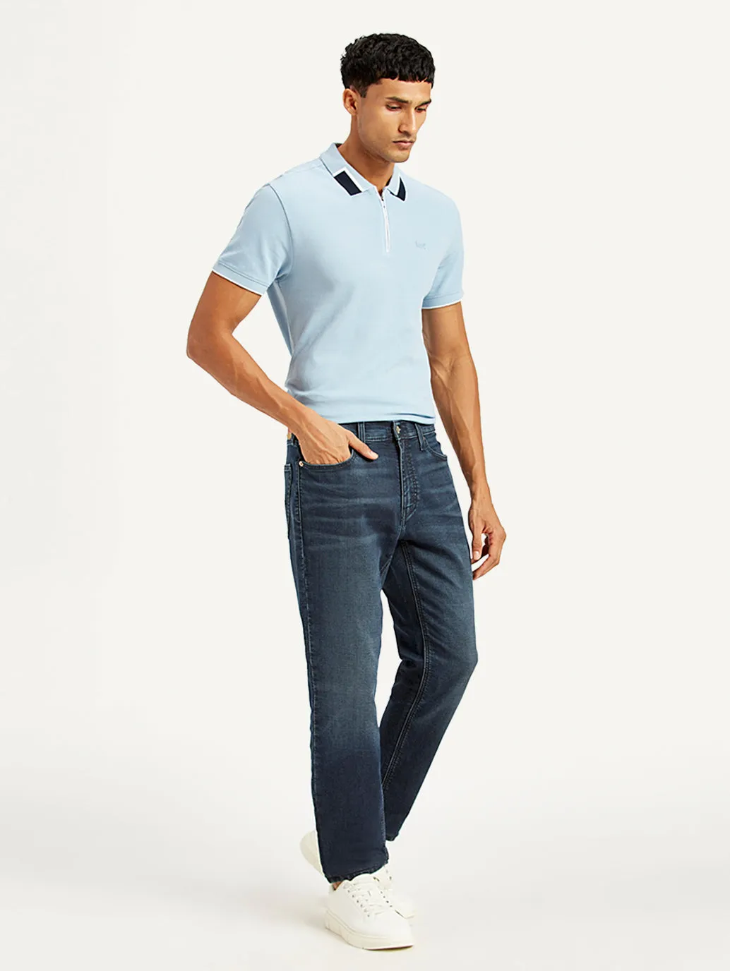 Men's 511 Dark Blue Slim Fit Mid Rise Jeans