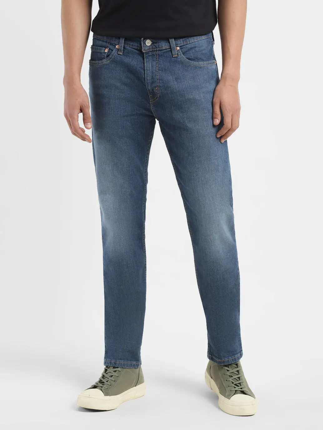 Men's 511 Dark Blue Slim Fit Mid Rise Jeans