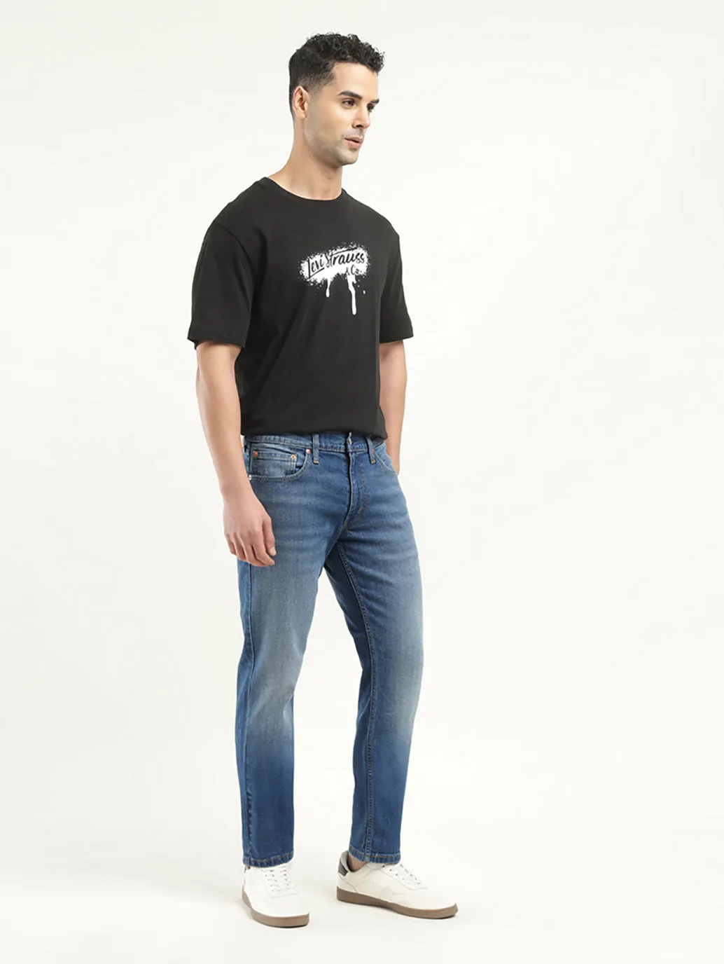 Men's 511 Dark Blue Slim Fit Mid Rise Jeans