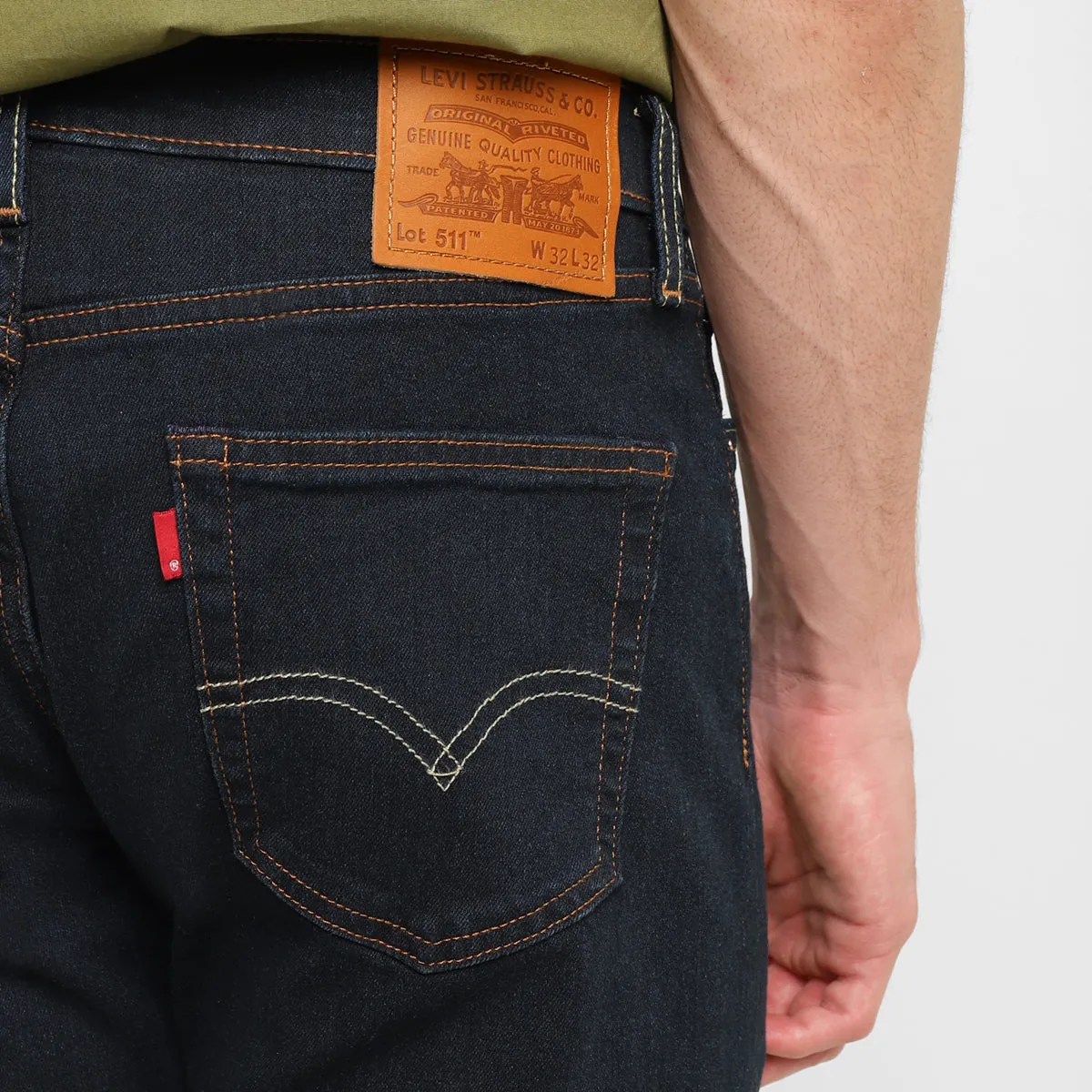 Men's 511 Dark Indigo Slim Fit Mid Rise Jeans