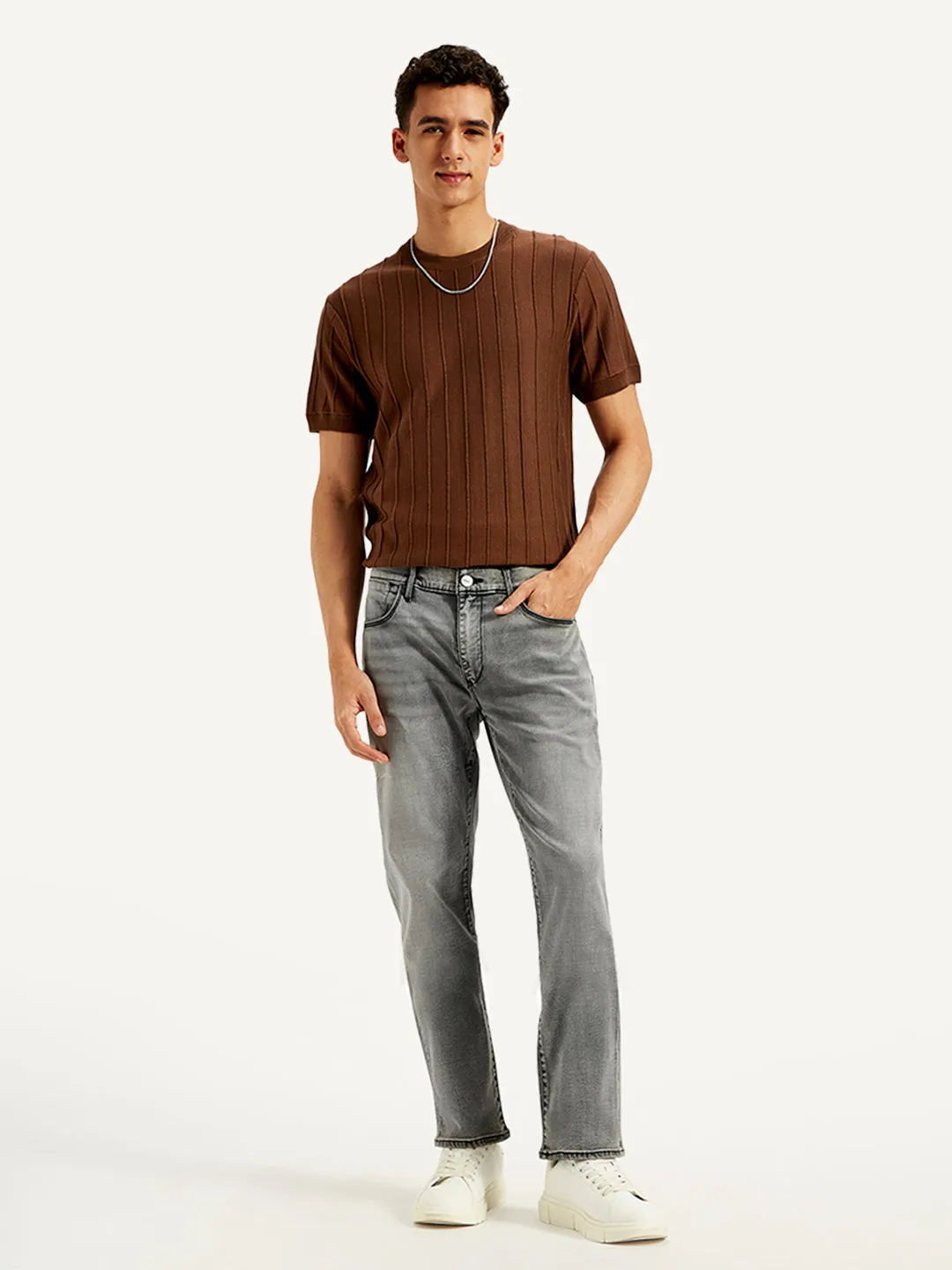 Men's 511 Grey Slim Fit Mid Rise Jeans