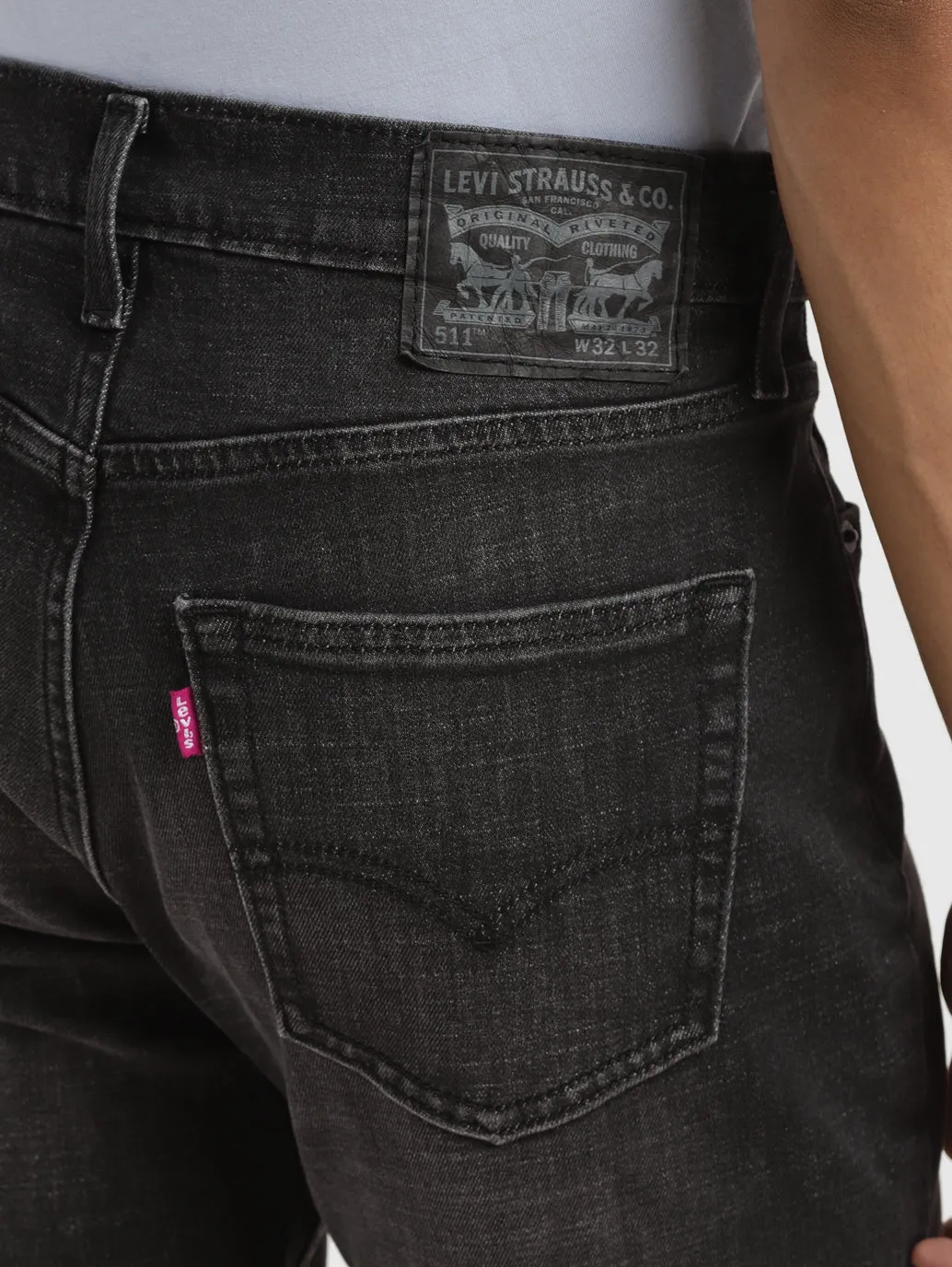 Men's 511 Grey Slim Fit Mid Rise Jeans
