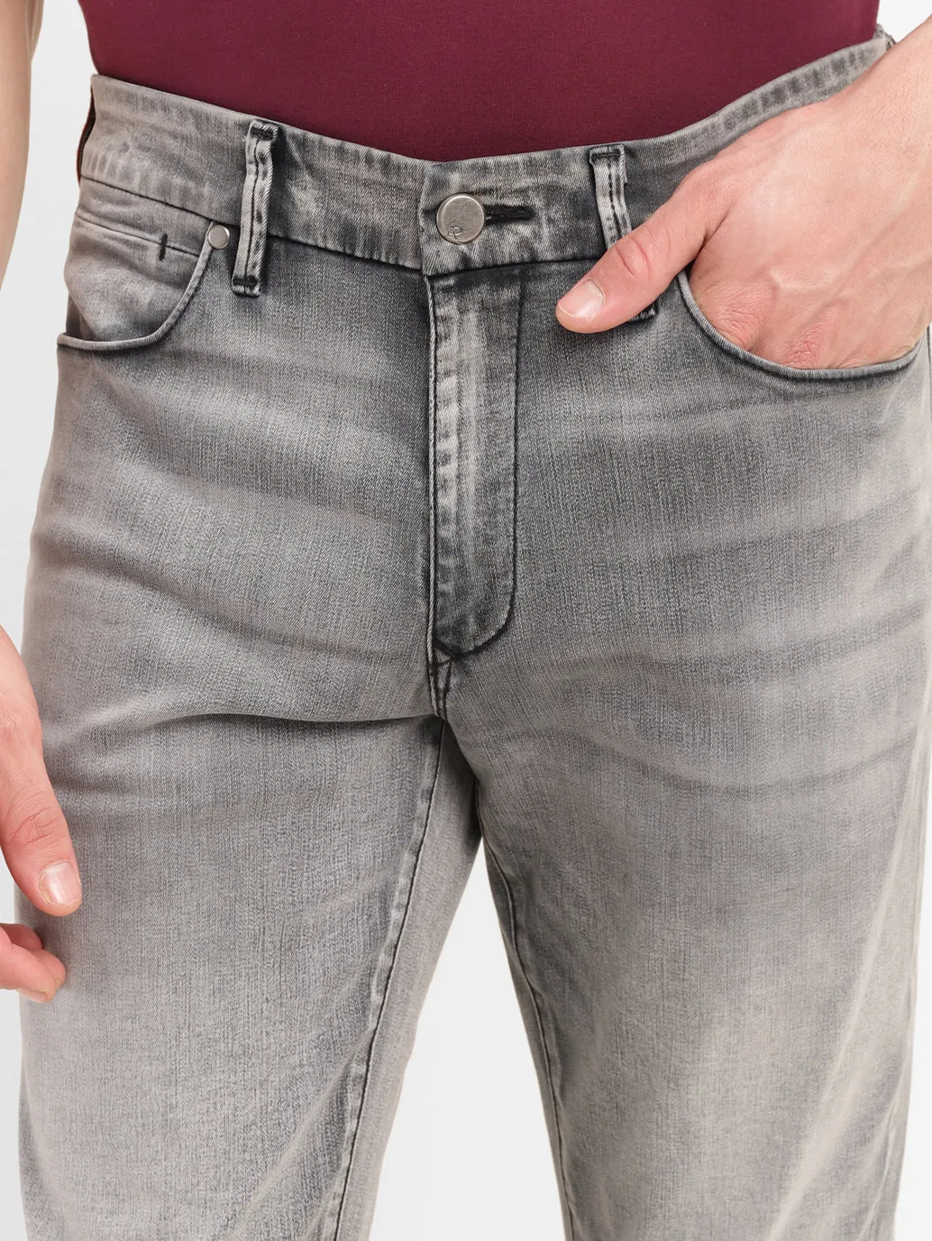 Men's 511 Grey Slim Fit Mid Rise Jeans