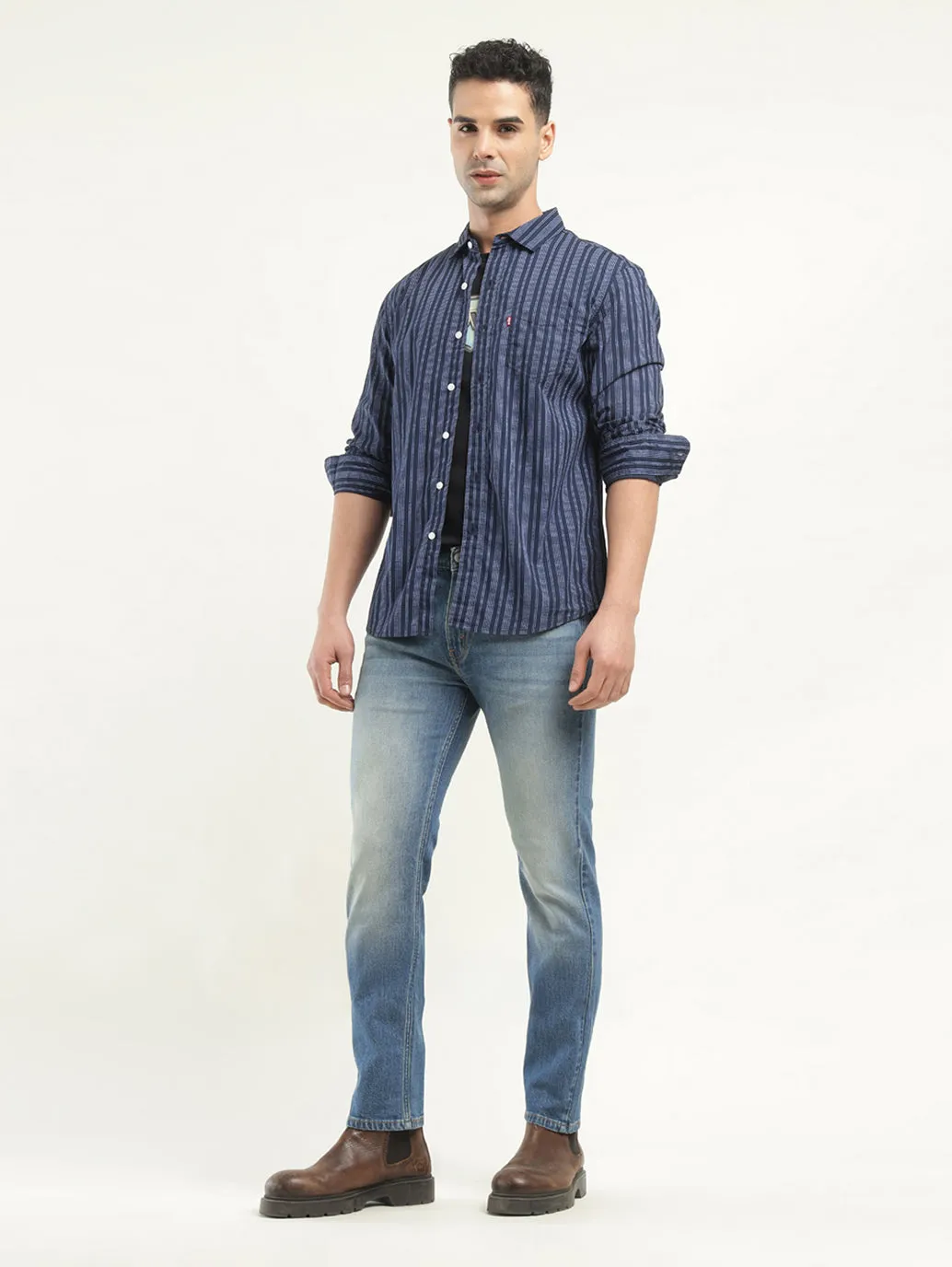 Men's 511 Indigo Slim Fit Mid Rise Jeans