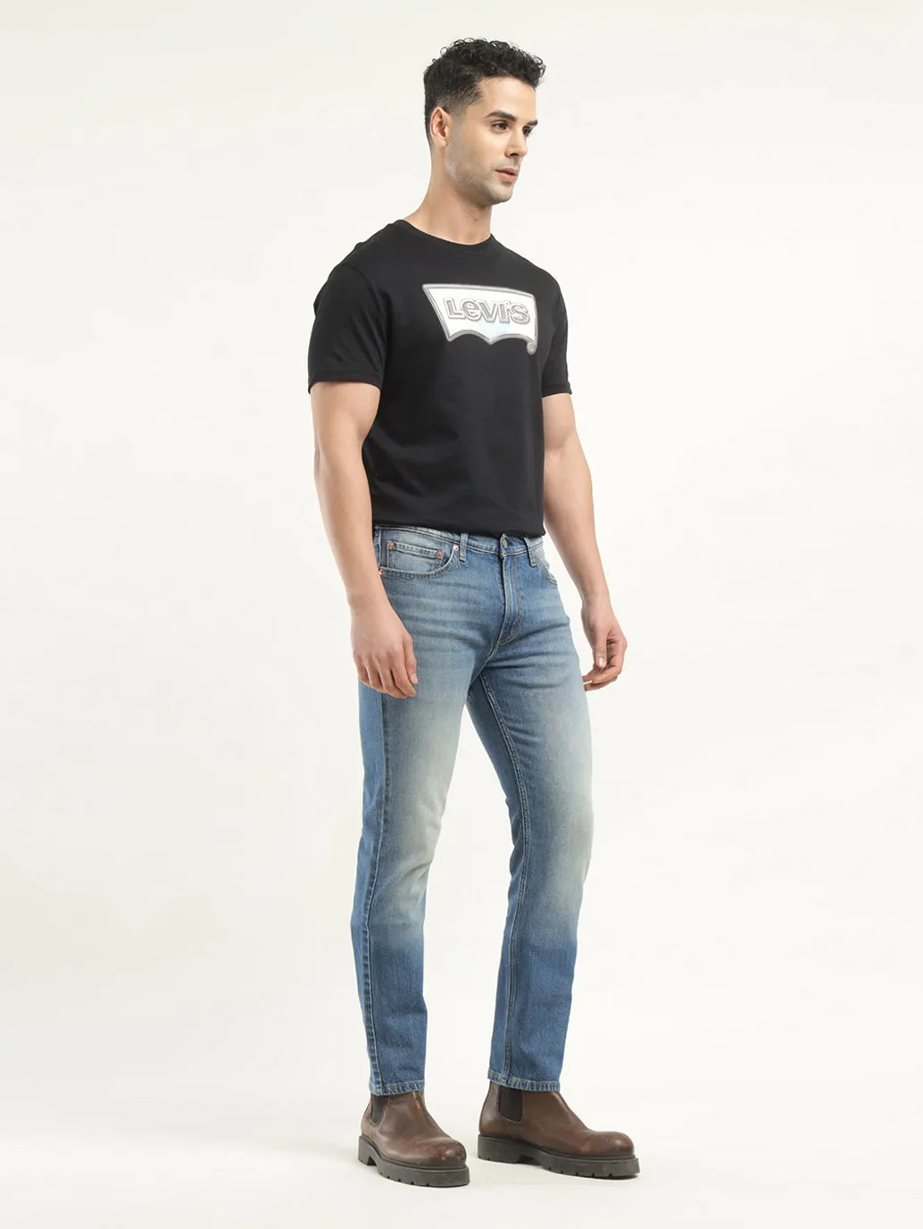 Men's 511 Indigo Slim Fit Mid Rise Jeans