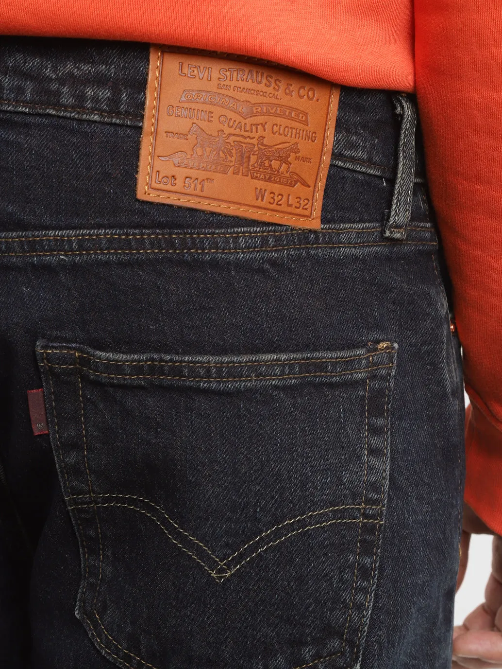 Men's 511 Indigo Slim Fit Mid Rise Jeans