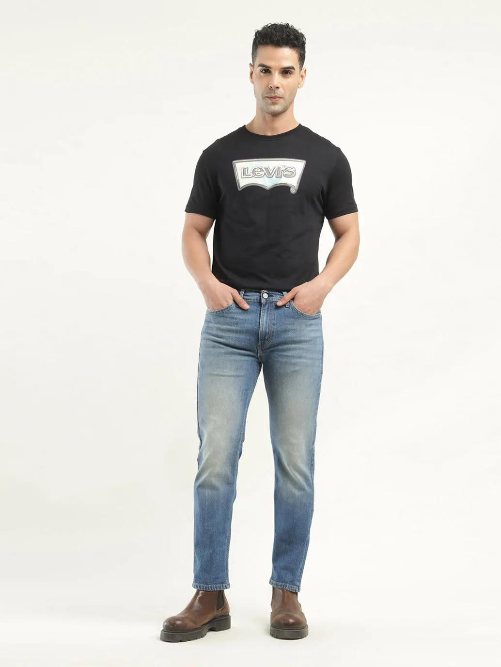 Men's 511 Indigo Slim Fit Mid Rise Jeans
