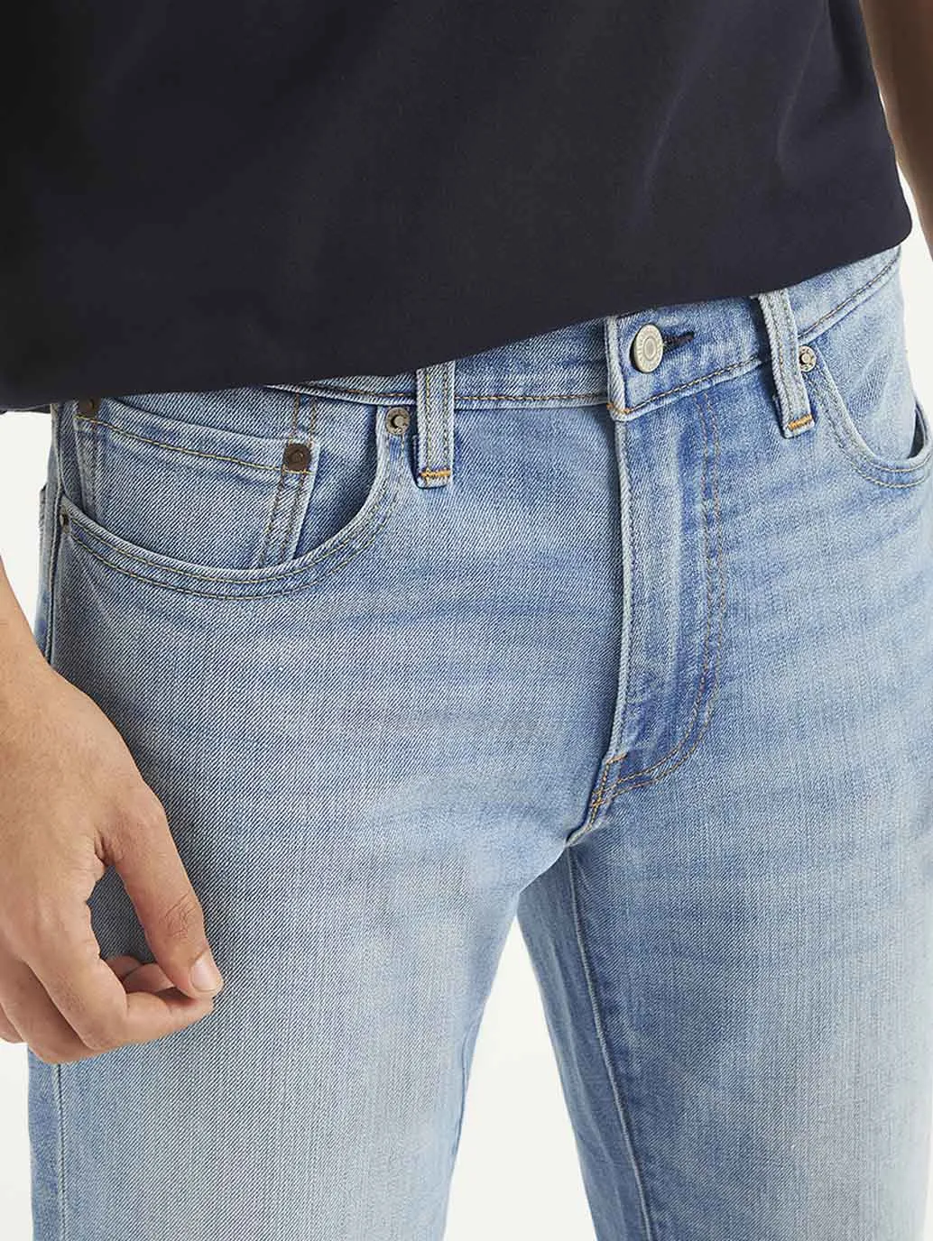 Men's 511 Light Blue Slim Fit Mid Rise Jeans