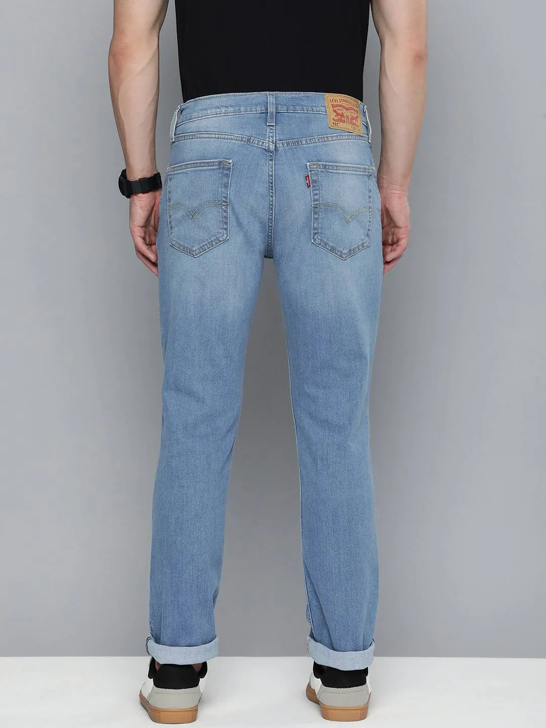 Men's 511 Light Blue Slim Fit Mid Rise Jeans