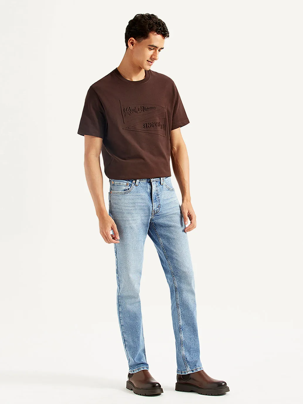 Men's 511 Light Blue Slim Fit Mid Rise Jeans