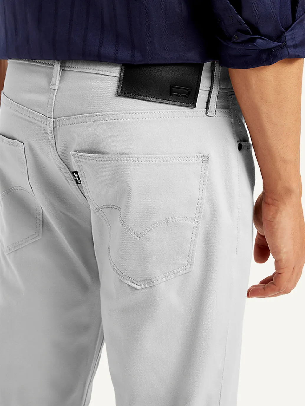 Men's 511 Light Grey Slim Fit Mid Rise Jeans