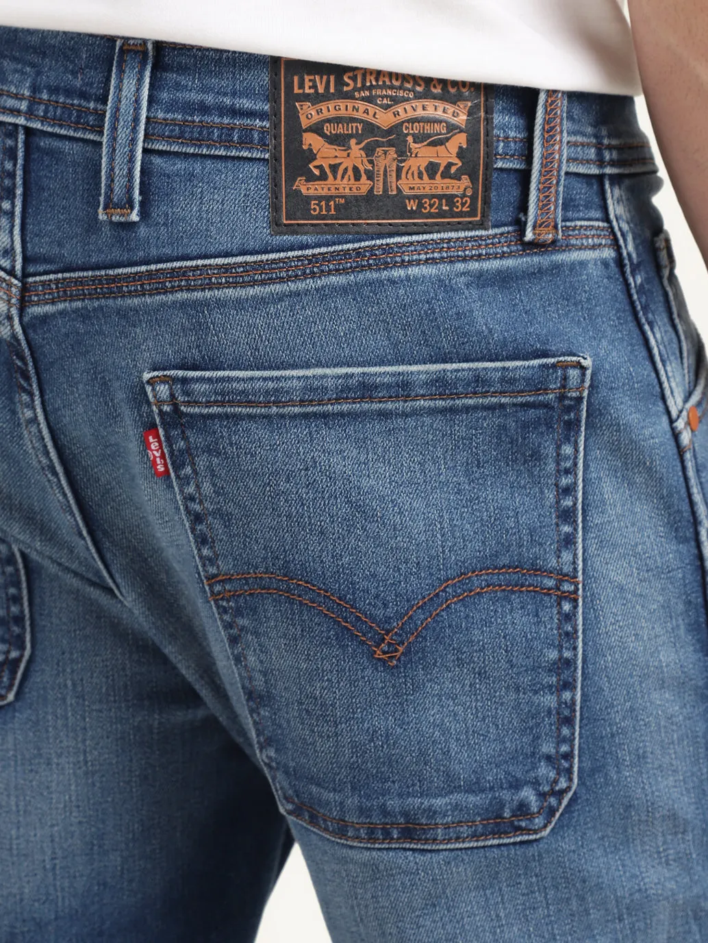 Men's 511 Mid Indigo Slim Fit Mid Rise Jeans