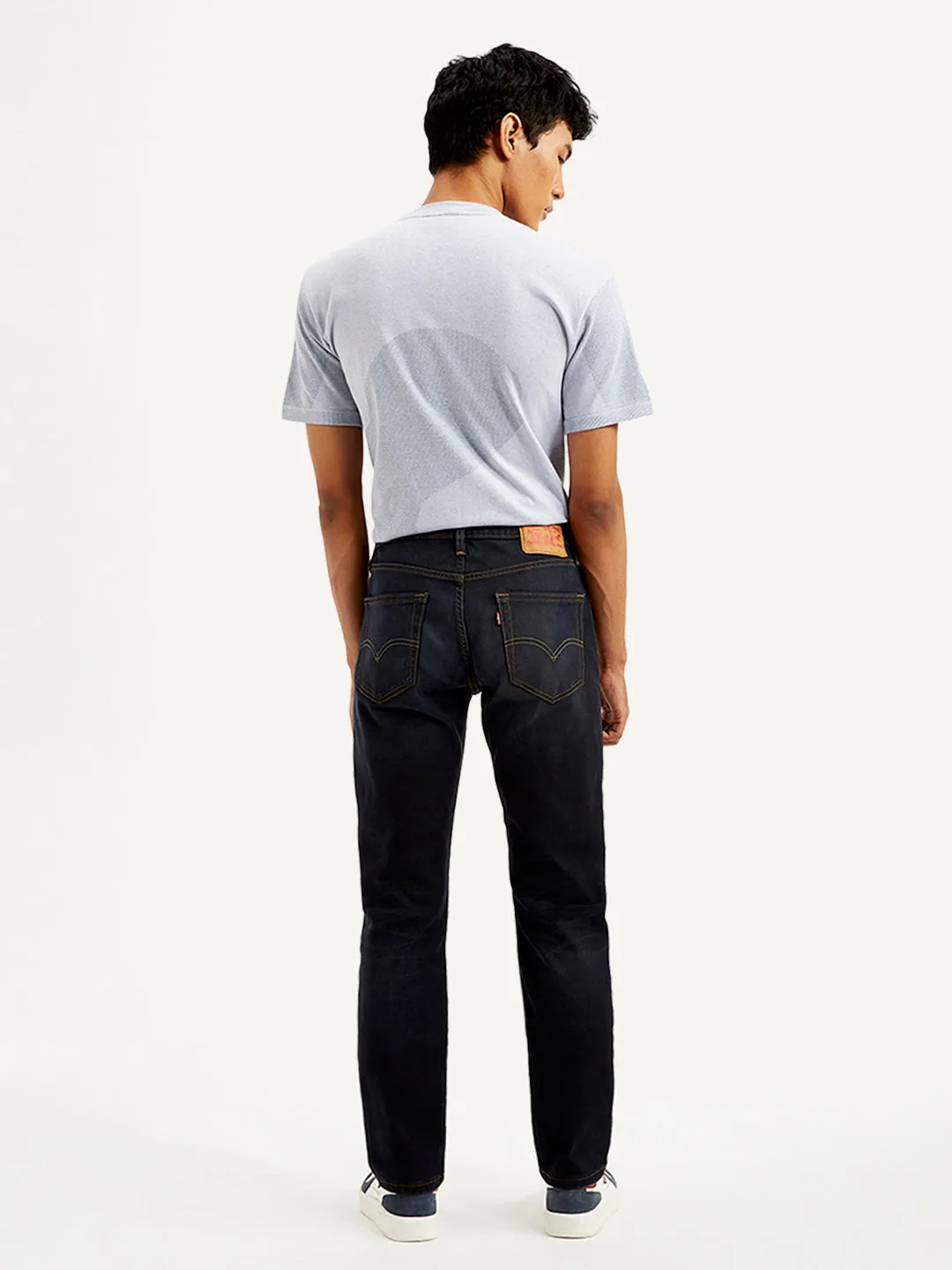 Men's 511 Navy Blue Slim Fit Mid Rise Jeans