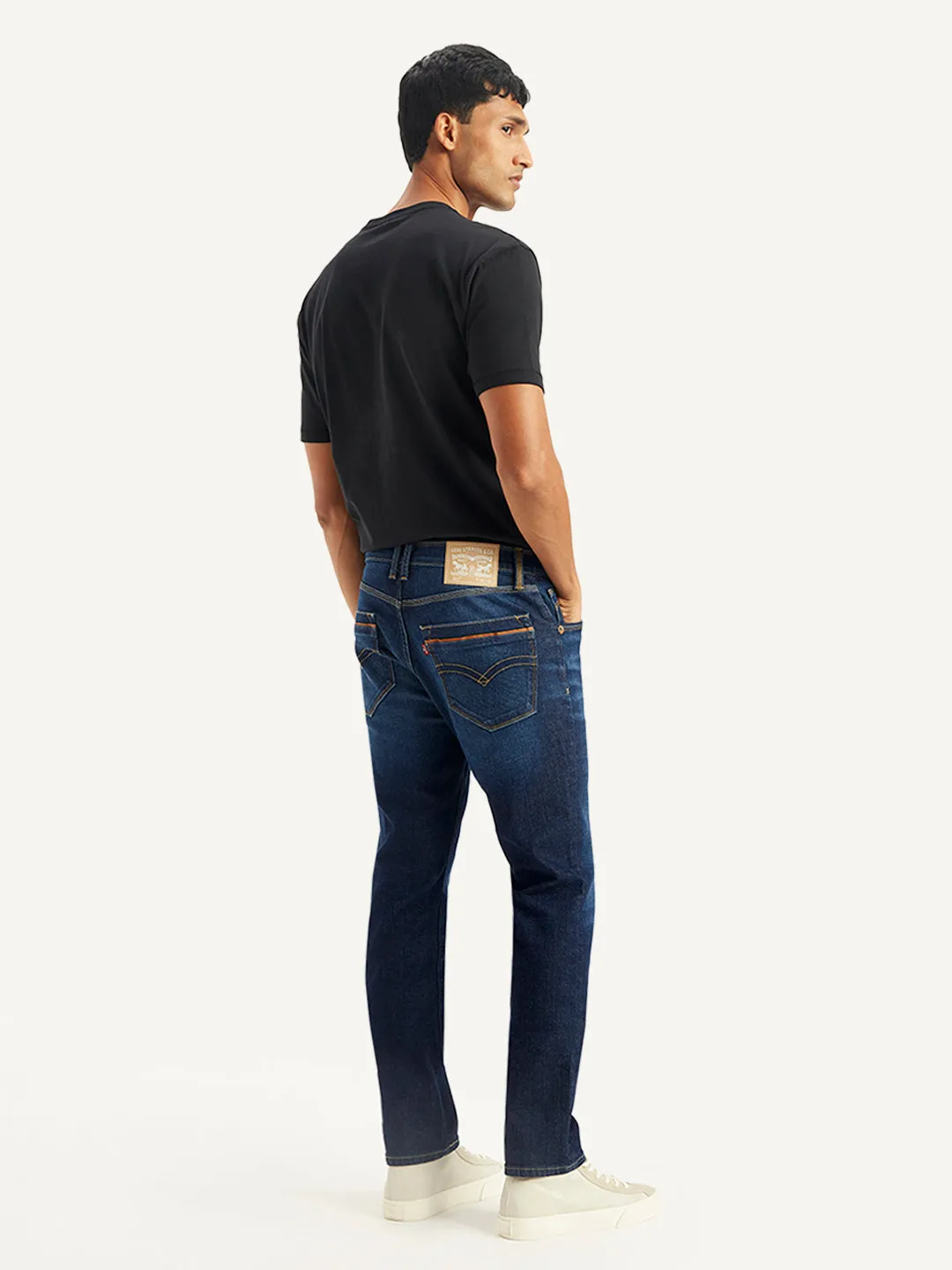 Men's 511 Navy Blue Slim Fit Mid Rise Jeans