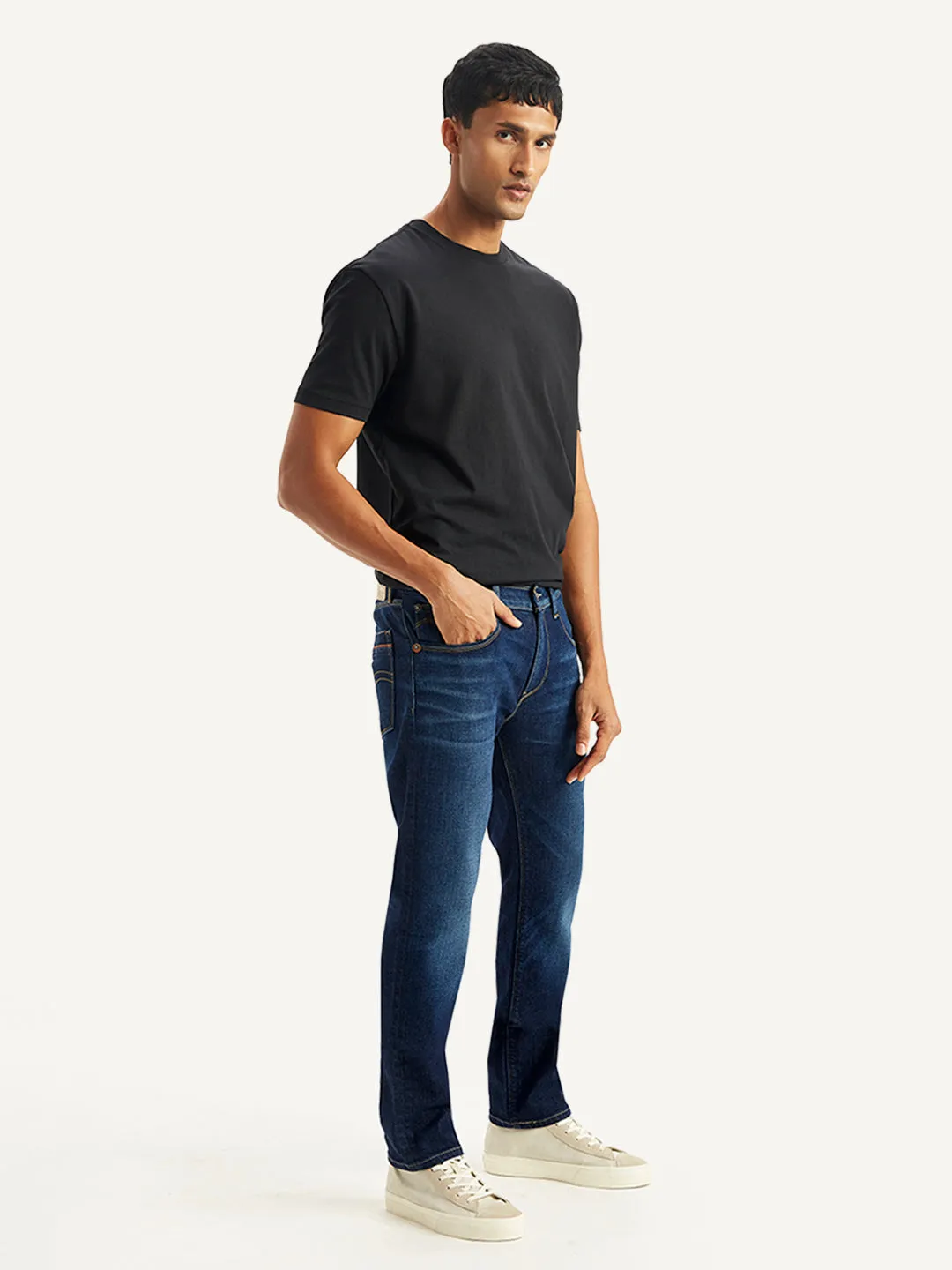 Men's 511 Navy Blue Slim Fit Mid Rise Jeans