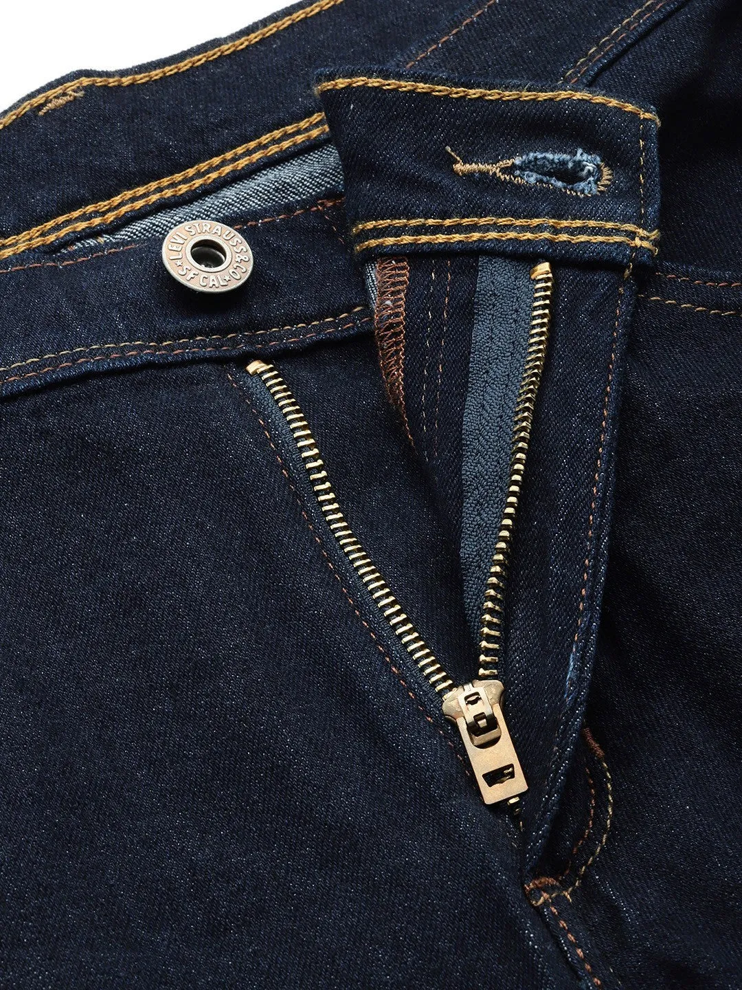 Men's 511 Navy Blue Slim Fit Mid Rise Jeans