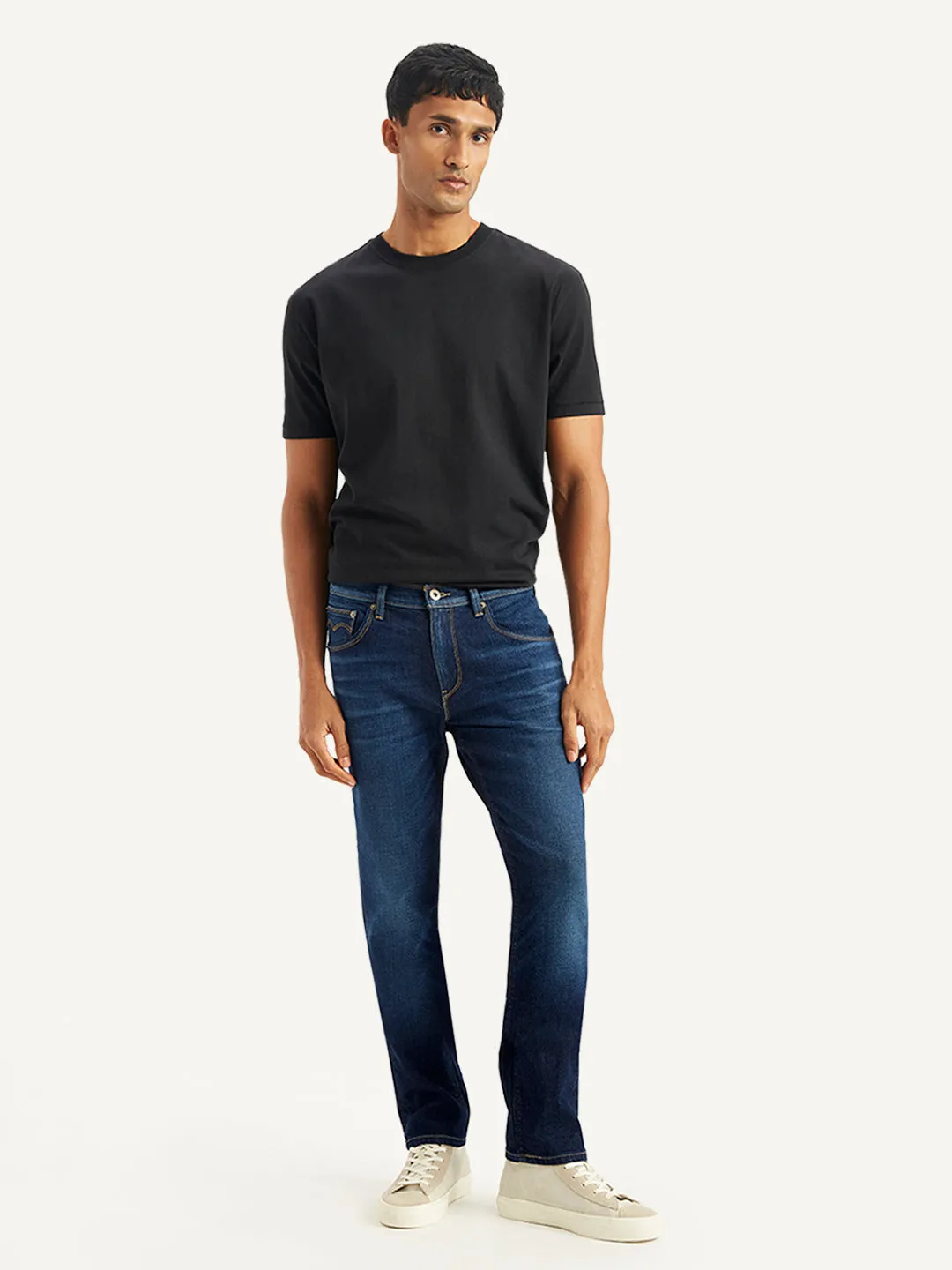 Men's 511 Navy Blue Slim Fit Mid Rise Jeans