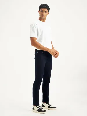 Men's 511 Navy Blue Slim Fit Mid Rise Jeans