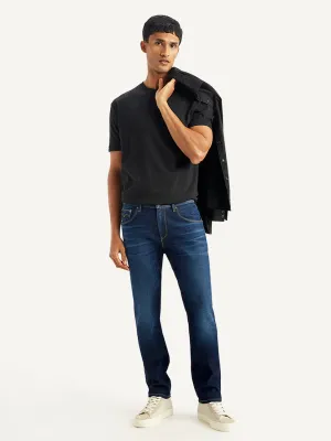 Men's 511 Navy Blue Slim Fit Mid Rise Jeans