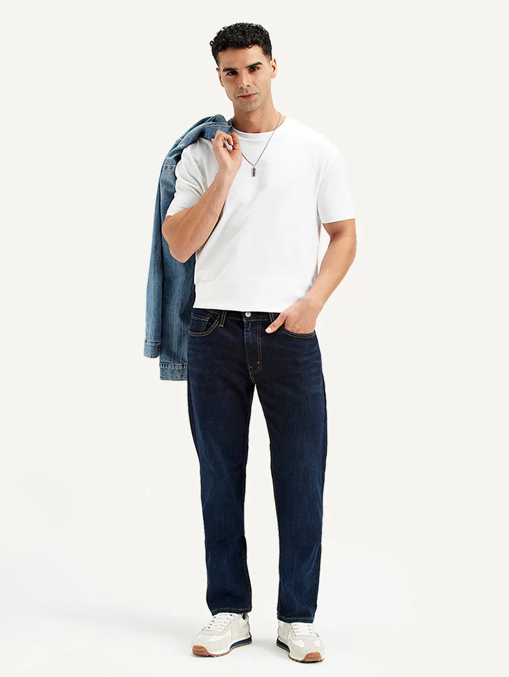 Men's 511 Navy Blue Slim Fit Mid Rise Jeans