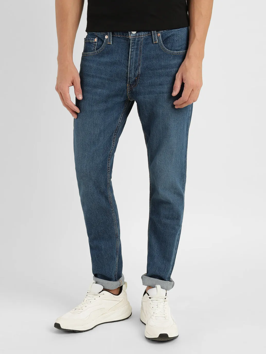 Men's 512 Blue Tapered Fit Mid Rise Jeans