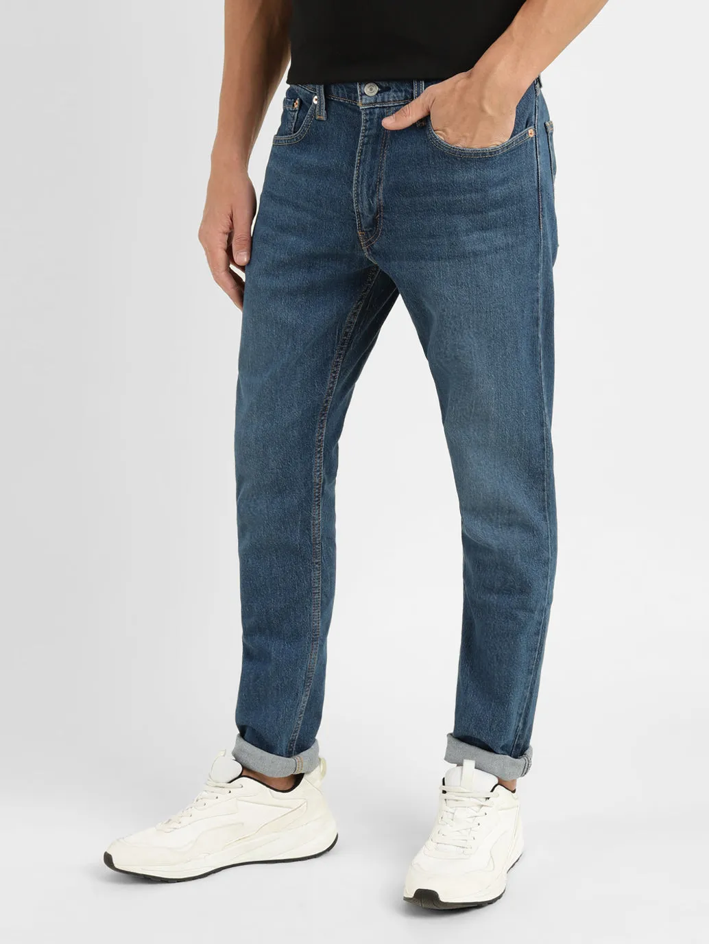 Men's 512 Blue Tapered Fit Mid Rise Jeans