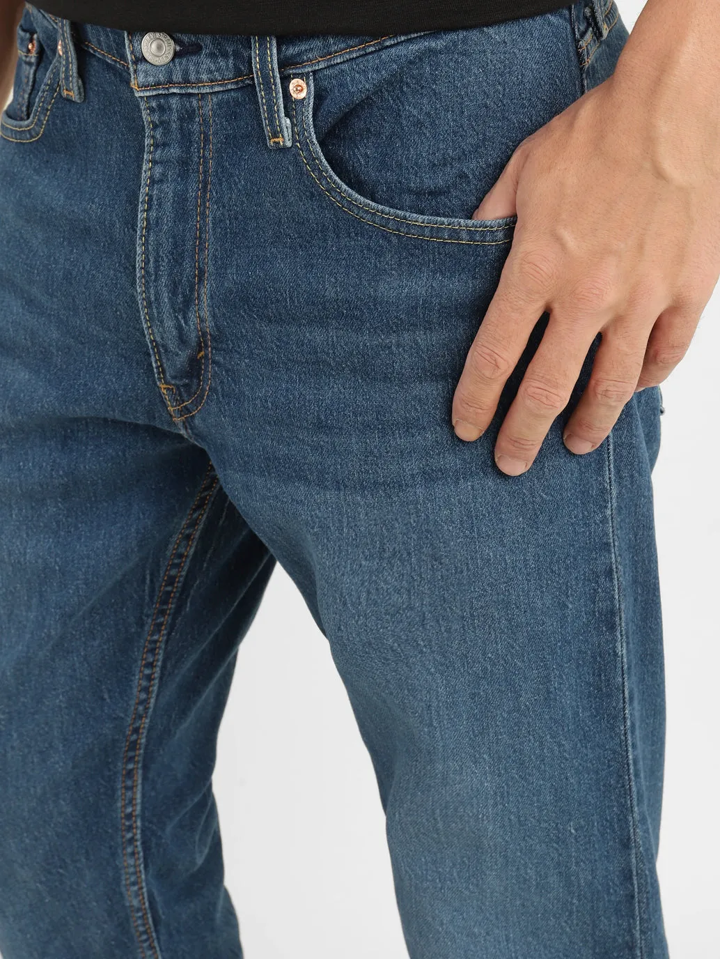Men's 512 Blue Tapered Fit Mid Rise Jeans