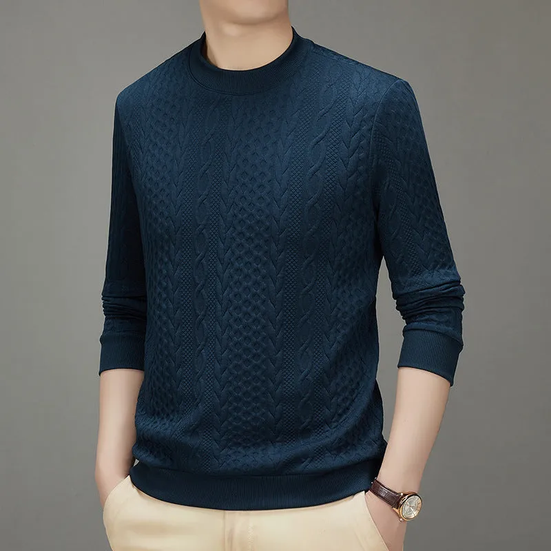 Men's Cable Knit Pullover Sweater（50% OFF）