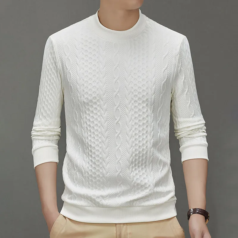 Men's Cable Knit Pullover Sweater（50% OFF）