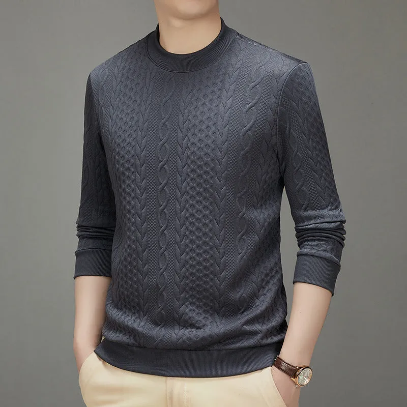 Men's Cable Knit Pullover Sweater（50% OFF）
