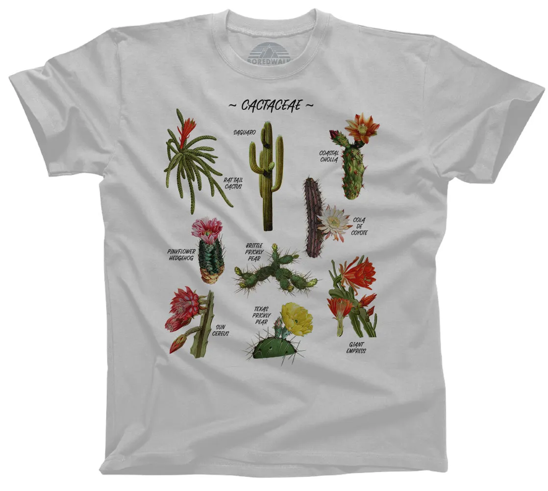 Men's Cactus Botanical Chart T-Shirt