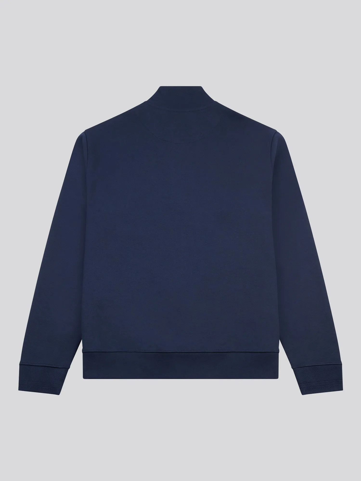 Mens Smart Interlock Funnel Neck Sweat in Dark Sapphire Navy