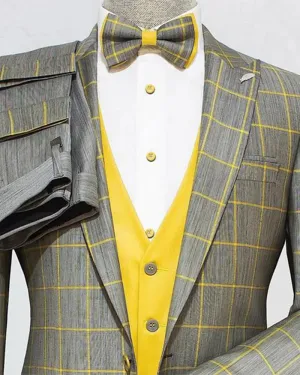 Mens Suit Simple Business Elegant Fashion Gentleman Suit Slim 2-piece Suit ( Jacket   Pants ) High-end Brand Formal Business Men