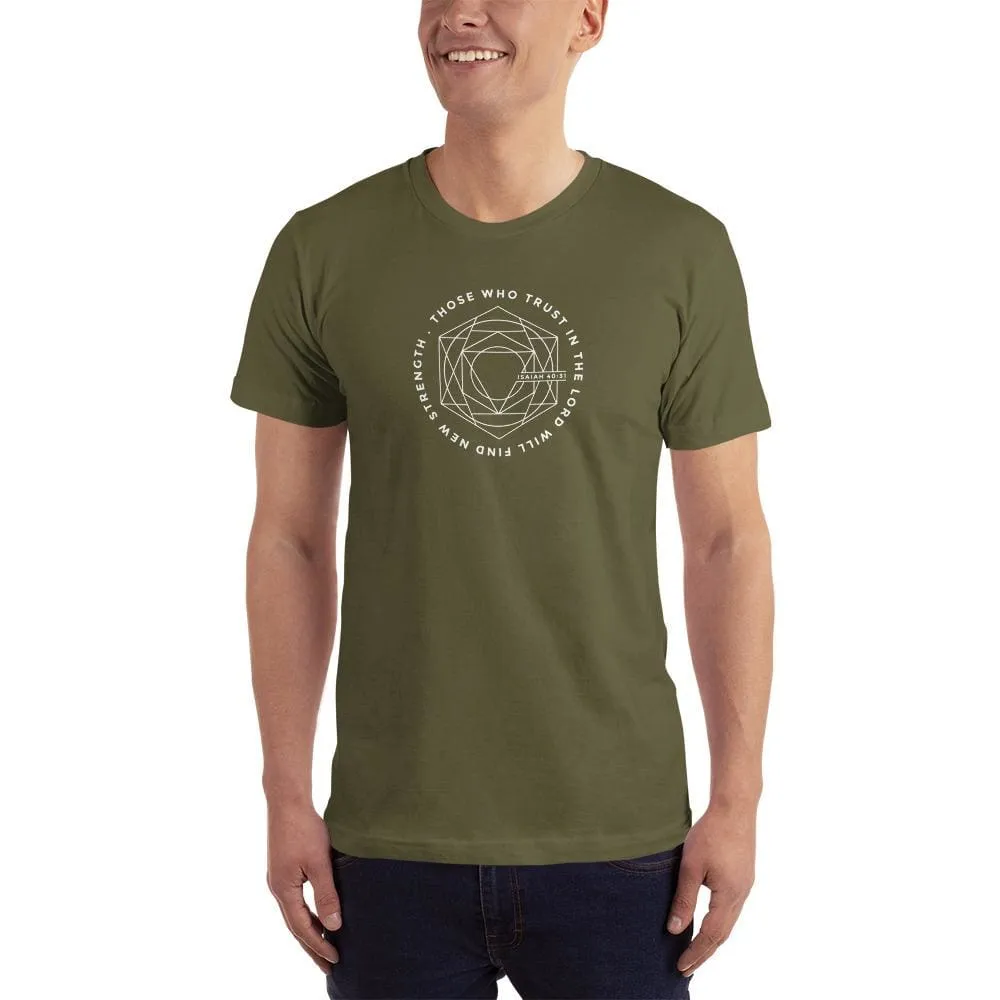 Men's Those Who Trust in the Lord Will Find New Strength Christian T-Shirt